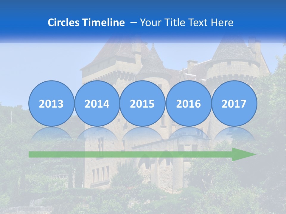 A Castle With A Blue Sky In The Background PowerPoint Template