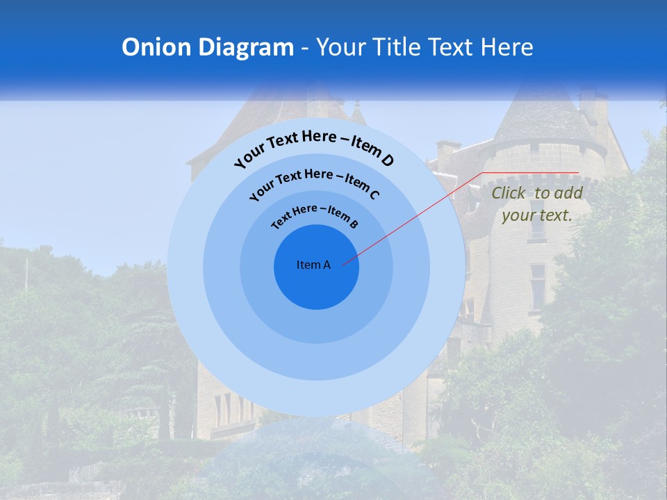 A Castle With A Blue Sky In The Background PowerPoint Template