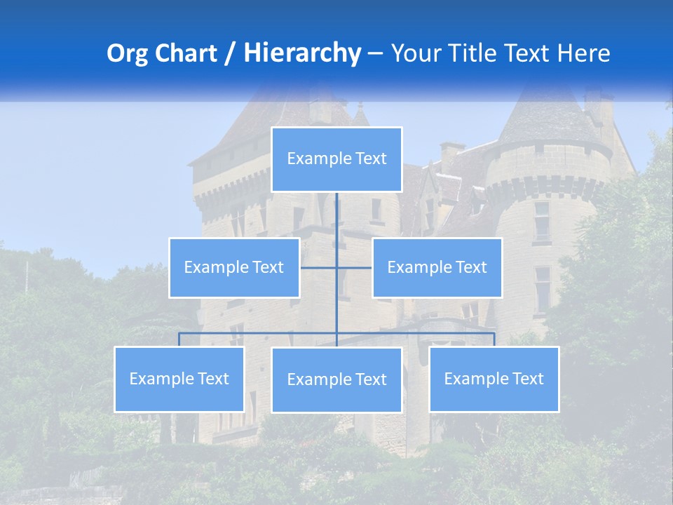 A Castle With A Blue Sky In The Background PowerPoint Template