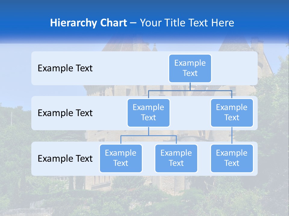 A Castle With A Blue Sky In The Background PowerPoint Template