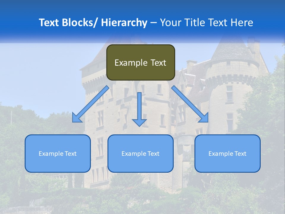 A Castle With A Blue Sky In The Background PowerPoint Template