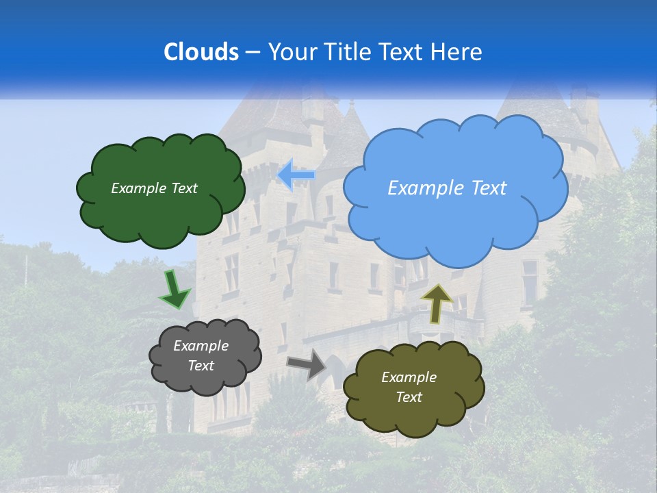 A Castle With A Blue Sky In The Background PowerPoint Template