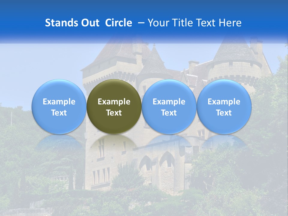 A Castle With A Blue Sky In The Background PowerPoint Template