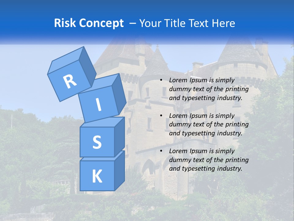 A Castle With A Blue Sky In The Background PowerPoint Template