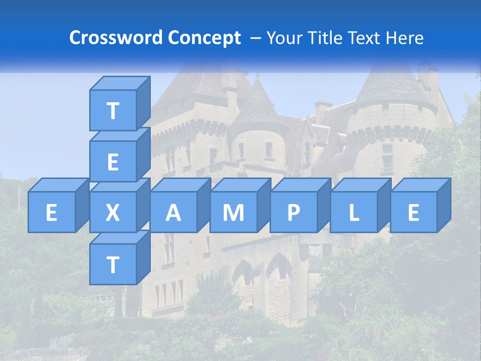 A Castle With A Blue Sky In The Background PowerPoint Template