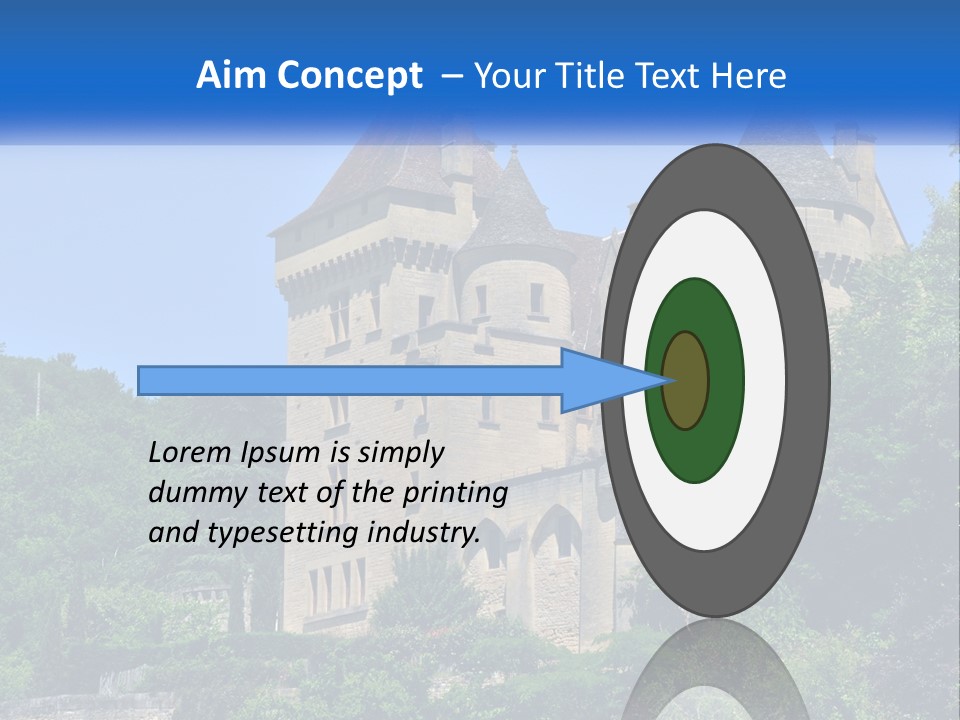 A Castle With A Blue Sky In The Background PowerPoint Template