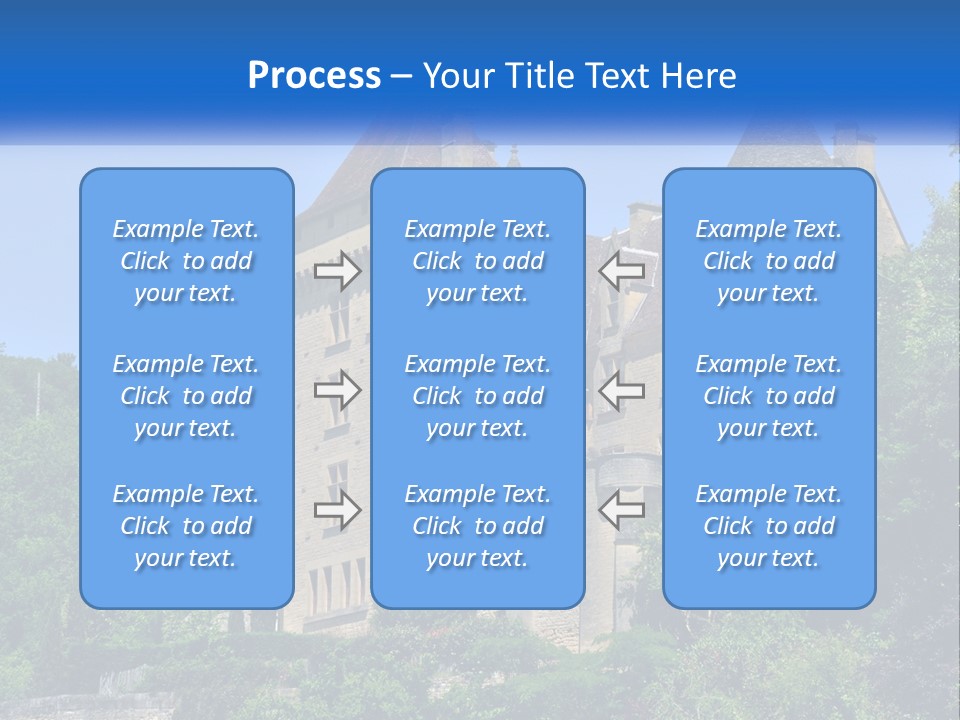 A Castle With A Blue Sky In The Background PowerPoint Template