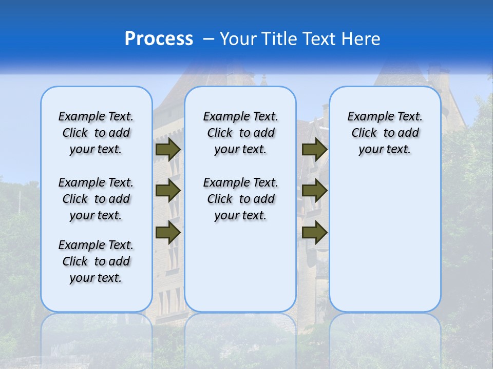 A Castle With A Blue Sky In The Background PowerPoint Template