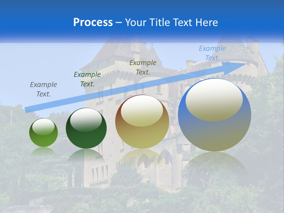 A Castle With A Blue Sky In The Background PowerPoint Template