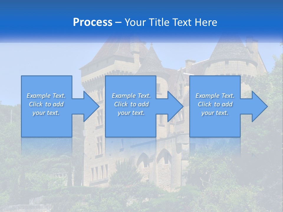 A Castle With A Blue Sky In The Background PowerPoint Template