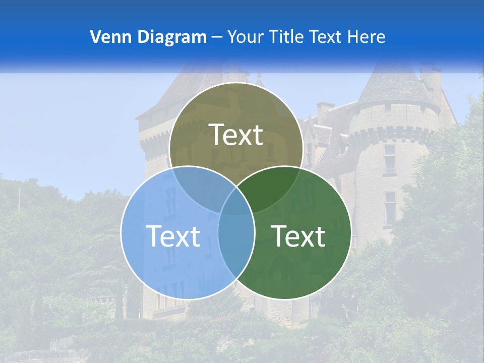 A Castle With A Blue Sky In The Background PowerPoint Template