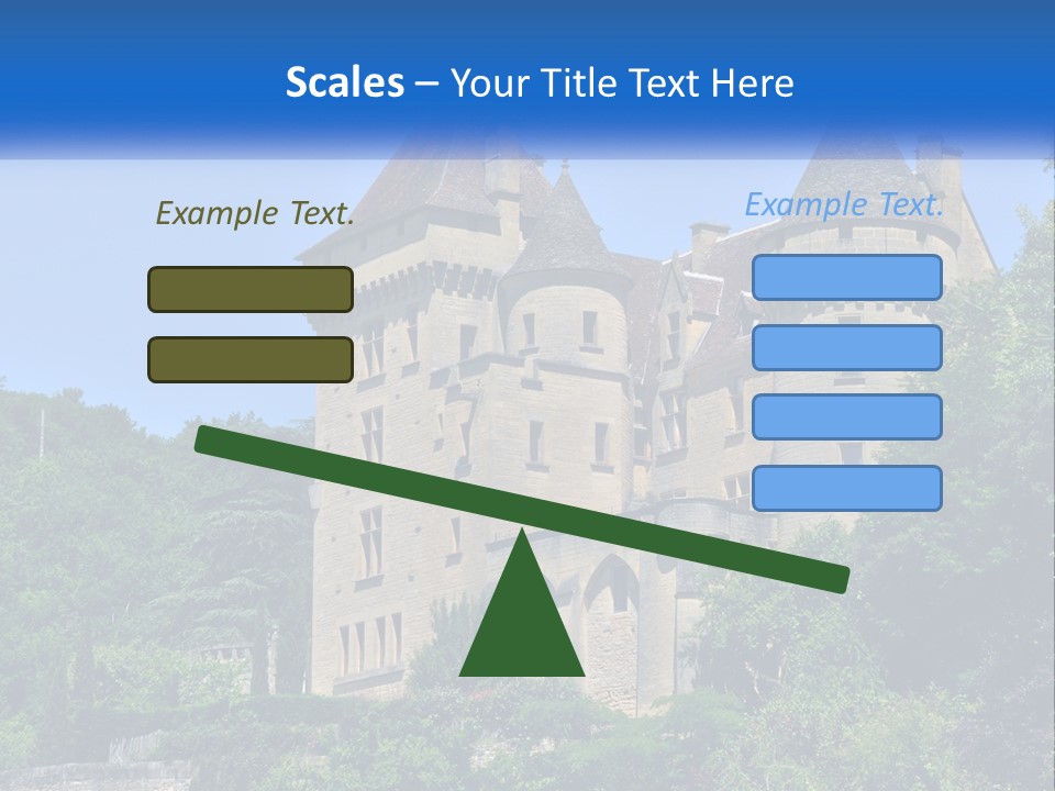 A Castle With A Blue Sky In The Background PowerPoint Template