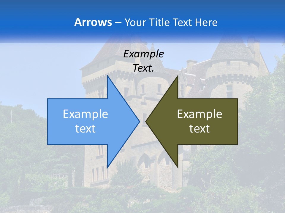 A Castle With A Blue Sky In The Background PowerPoint Template