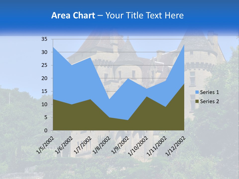 A Castle With A Blue Sky In The Background PowerPoint Template