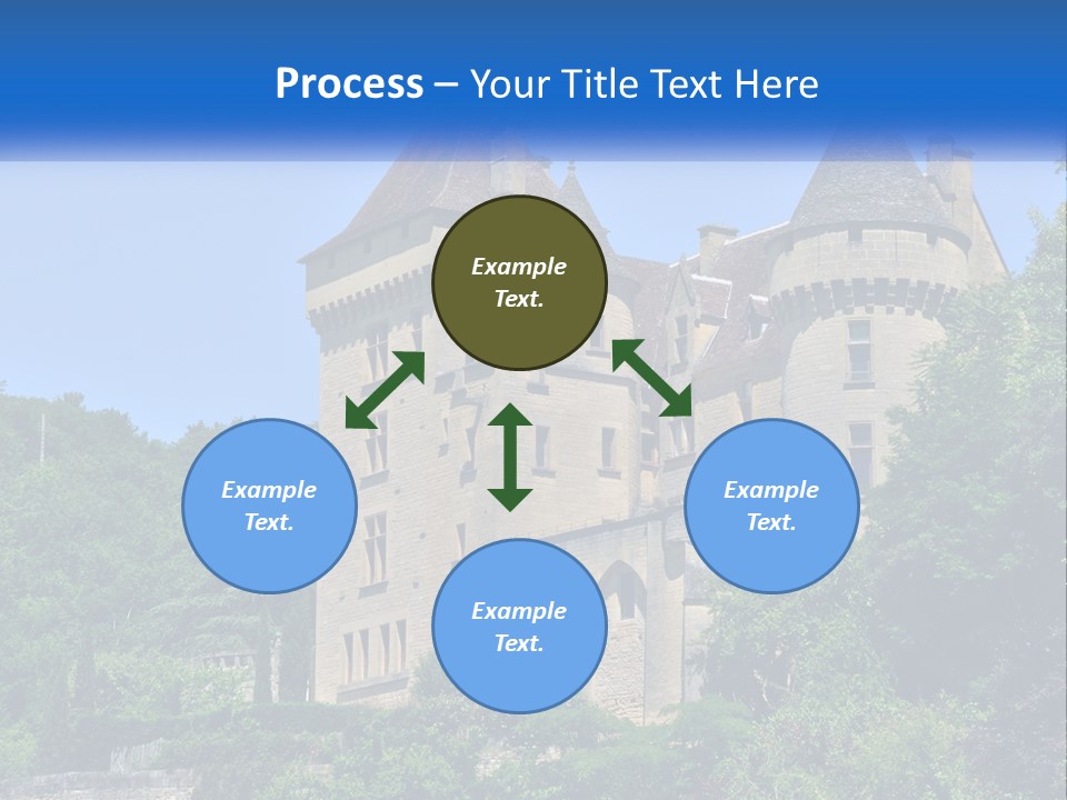 A Castle With A Blue Sky In The Background PowerPoint Template