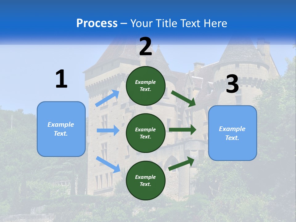 A Castle With A Blue Sky In The Background PowerPoint Template