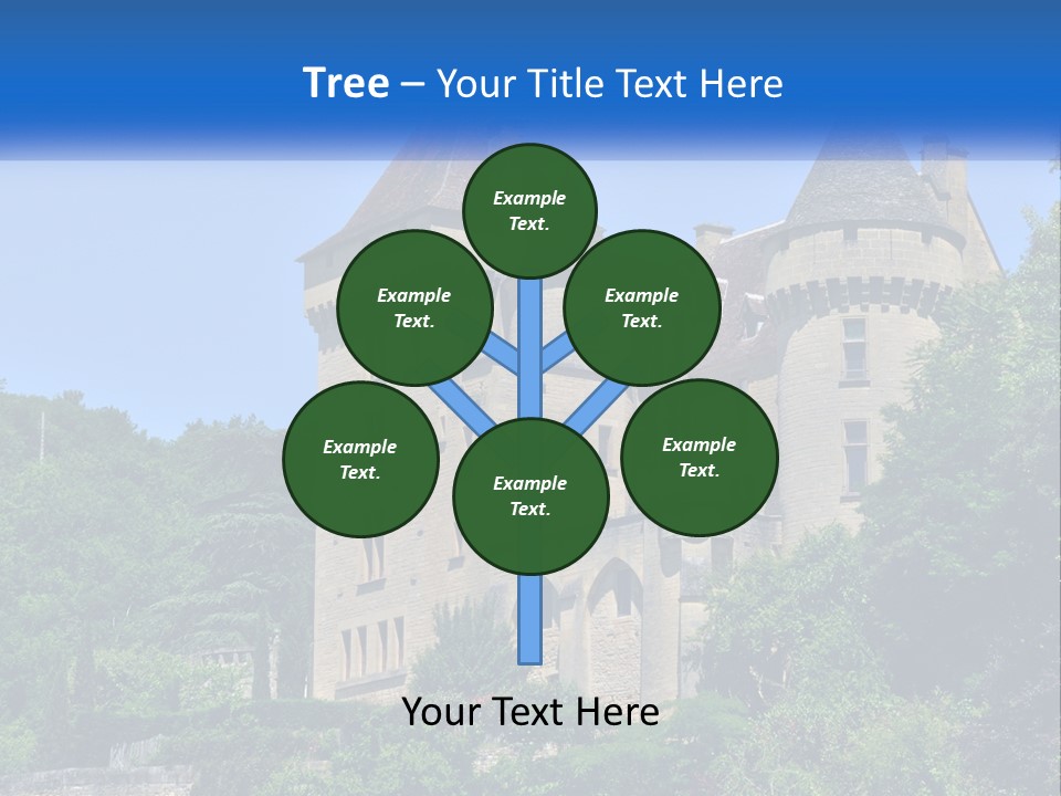A Castle With A Blue Sky In The Background PowerPoint Template