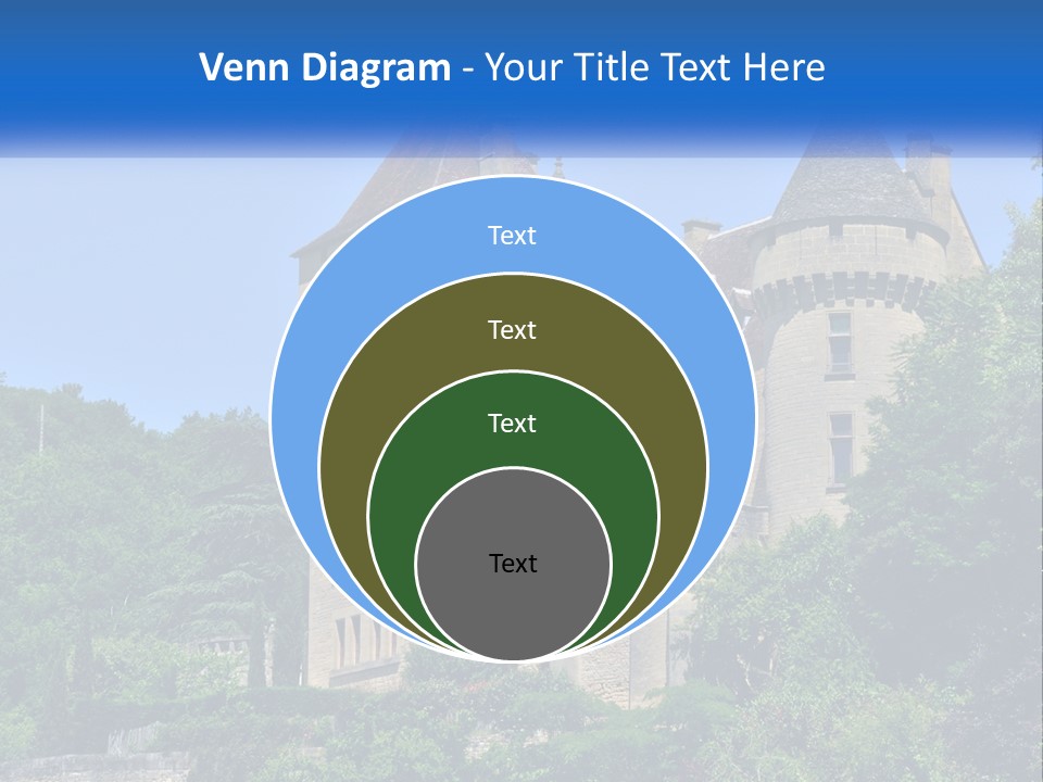 A Castle With A Blue Sky In The Background PowerPoint Template