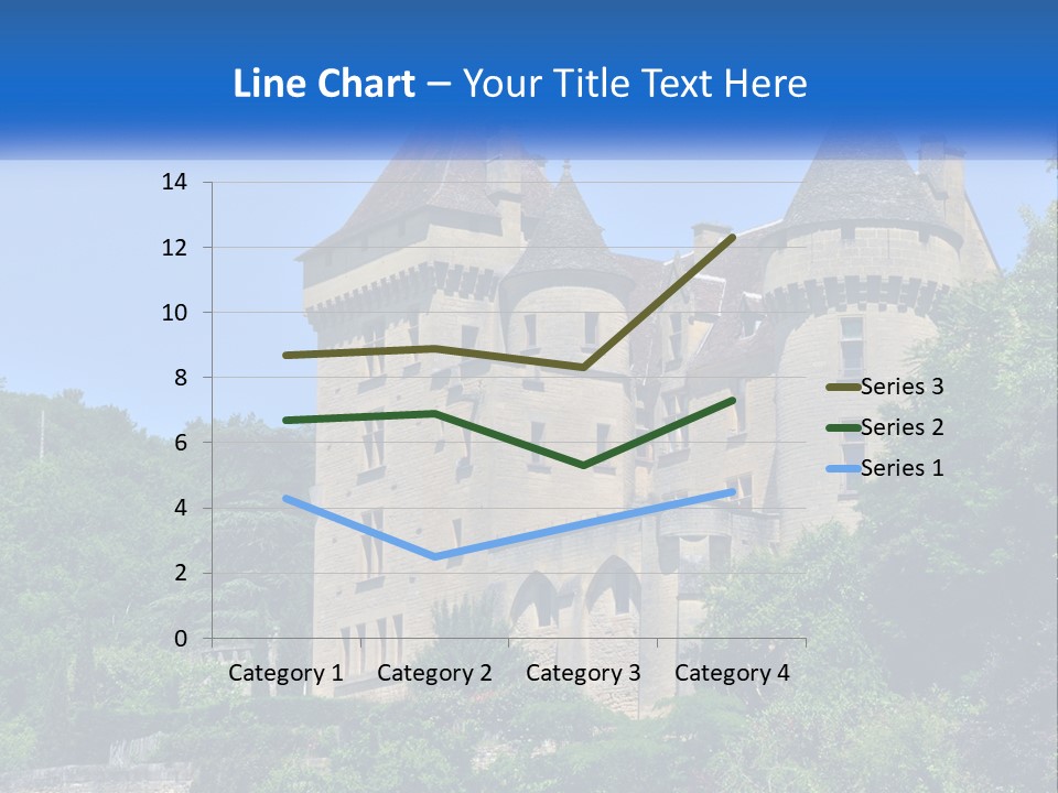 A Castle With A Blue Sky In The Background PowerPoint Template