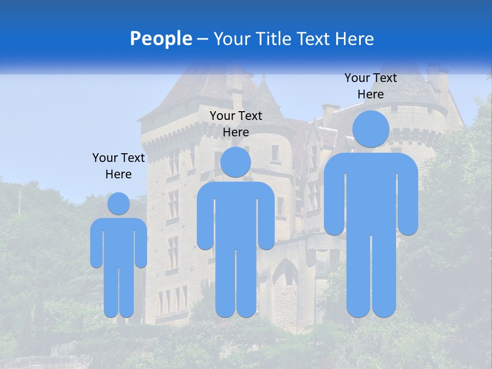 A Castle With A Blue Sky In The Background PowerPoint Template