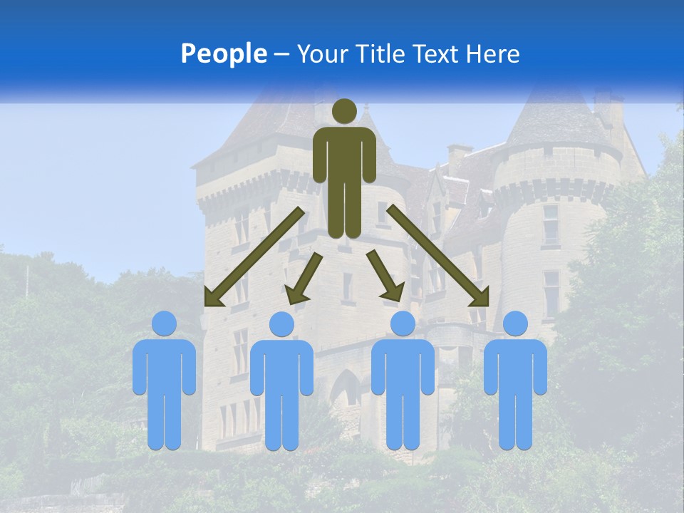 A Castle With A Blue Sky In The Background PowerPoint Template