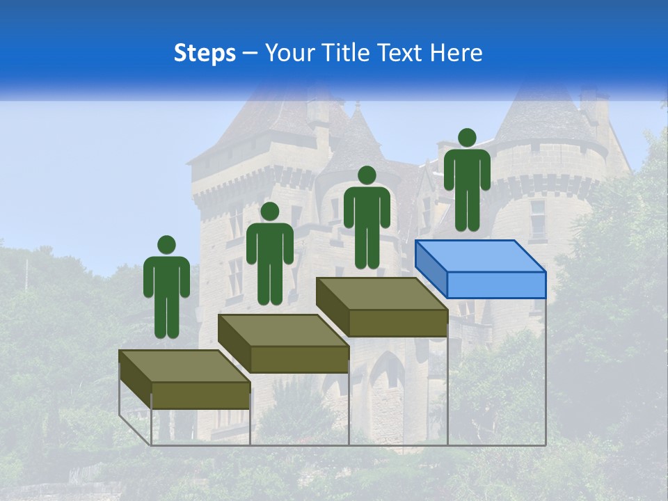 A Castle With A Blue Sky In The Background PowerPoint Template