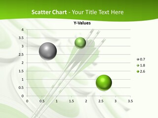 A Group Of Arrows In The Center Of A Green Background PowerPoint Template