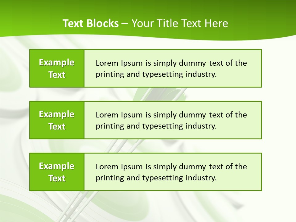 A Group Of Arrows In The Center Of A Green Background PowerPoint Template