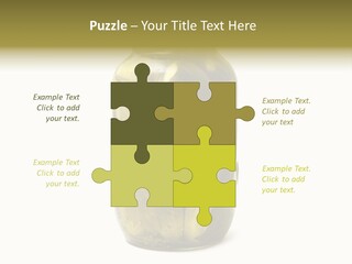A Jar Filled With Pickles On A White Background PowerPoint Template