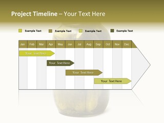A Jar Filled With Pickles On A White Background PowerPoint Template