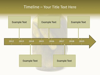 A Jar Filled With Pickles On A White Background PowerPoint Template