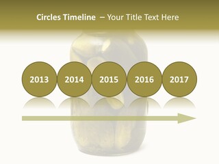 A Jar Filled With Pickles On A White Background PowerPoint Template