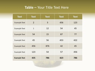 A Jar Filled With Pickles On A White Background PowerPoint Template