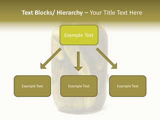 A Jar Filled With Pickles On A White Background PowerPoint Template