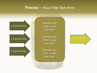 A Jar Filled With Pickles On A White Background PowerPoint Template