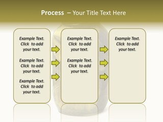 A Jar Filled With Pickles On A White Background PowerPoint Template