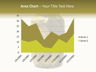 A Jar Filled With Pickles On A White Background PowerPoint Template