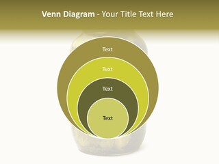 A Jar Filled With Pickles On A White Background PowerPoint Template