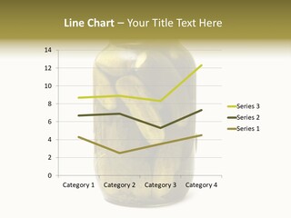 A Jar Filled With Pickles On A White Background PowerPoint Template