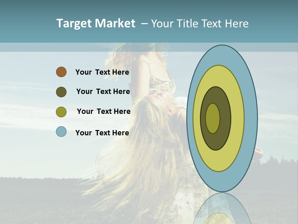 A Woman With Long Hair Is Standing In A Field PowerPoint Template