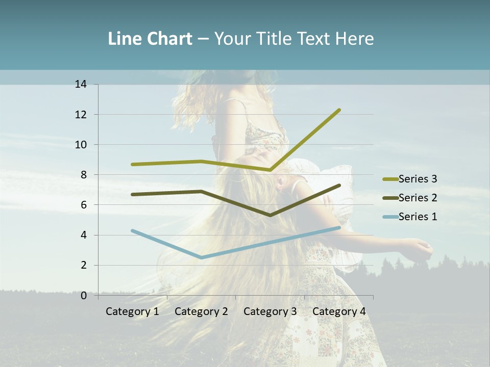A Woman With Long Hair Is Standing In A Field PowerPoint Template