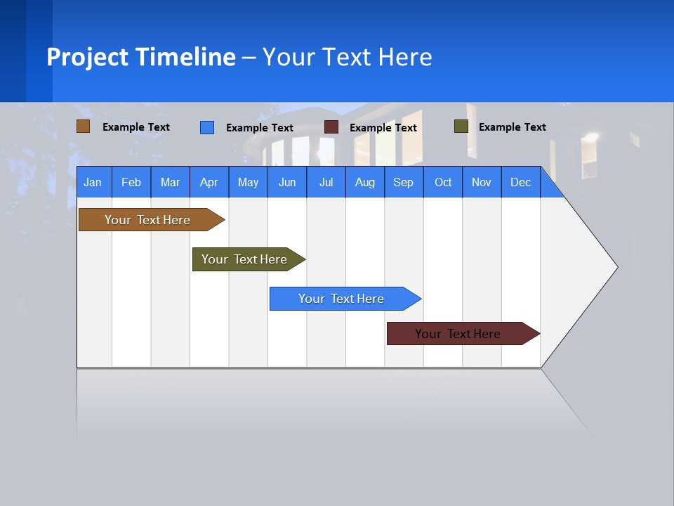 A House Is Lit Up At Night With The Words Name Of Presentation PowerPoint Template