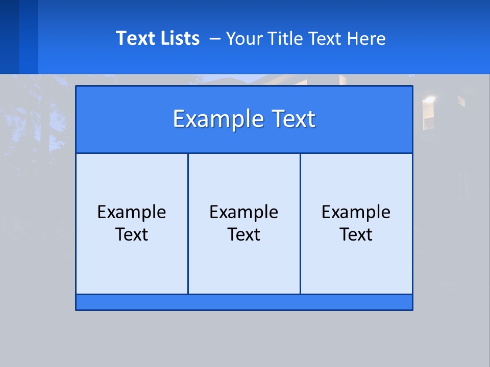A House Is Lit Up At Night With The Words Name Of Presentation PowerPoint Template
