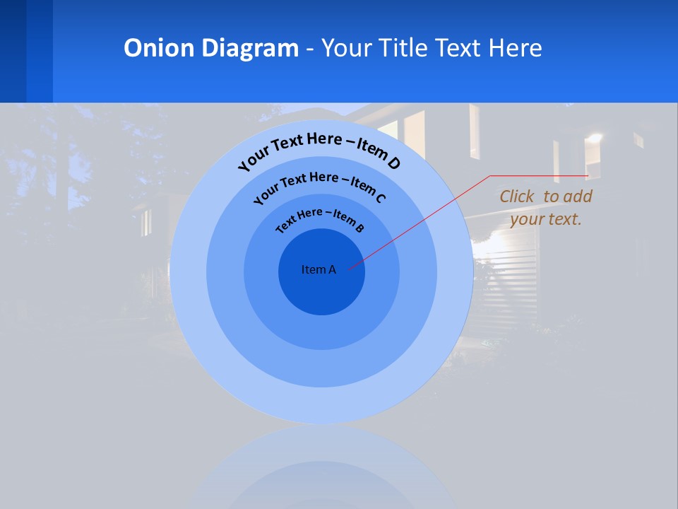 A House Is Lit Up At Night With The Words Name Of Presentation PowerPoint Template