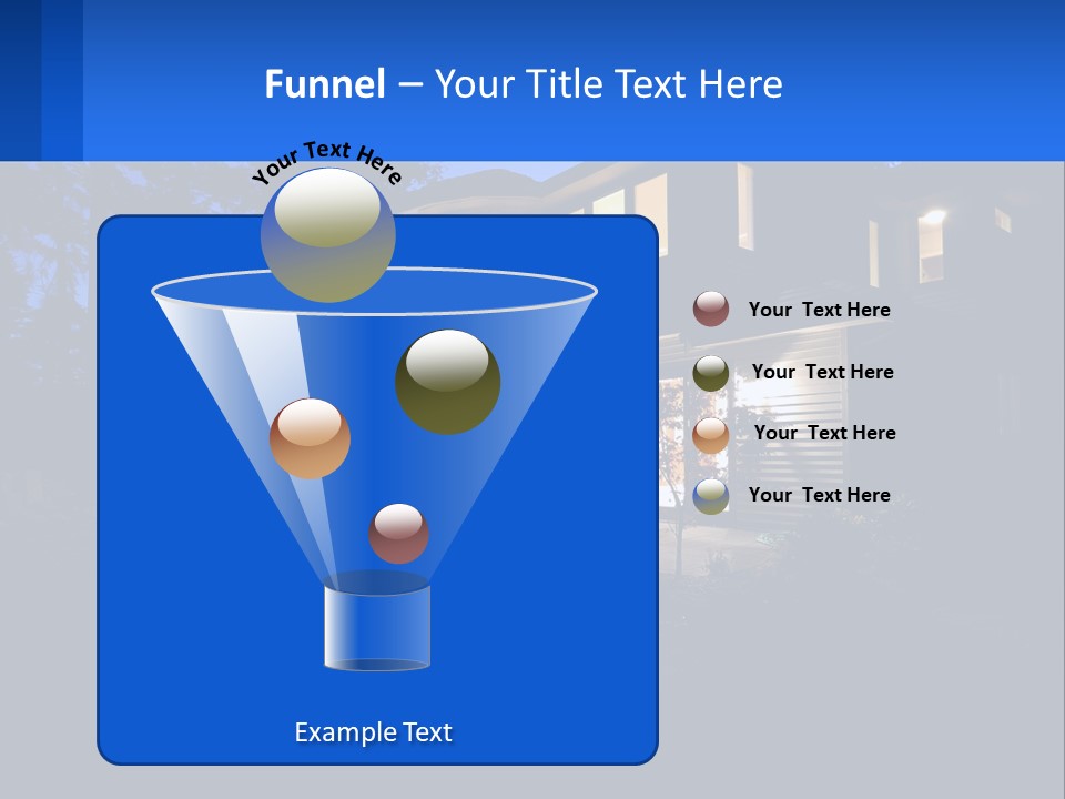 A House Is Lit Up At Night With The Words Name Of Presentation PowerPoint Template