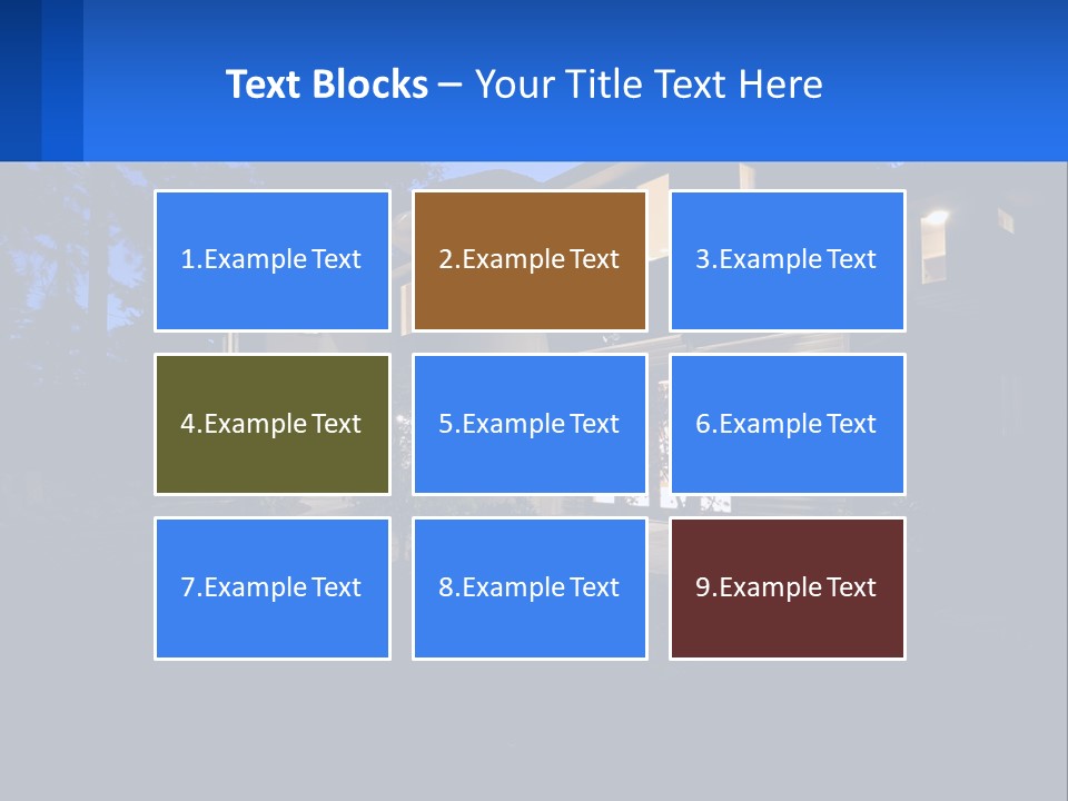 A House Is Lit Up At Night With The Words Name Of Presentation PowerPoint Template