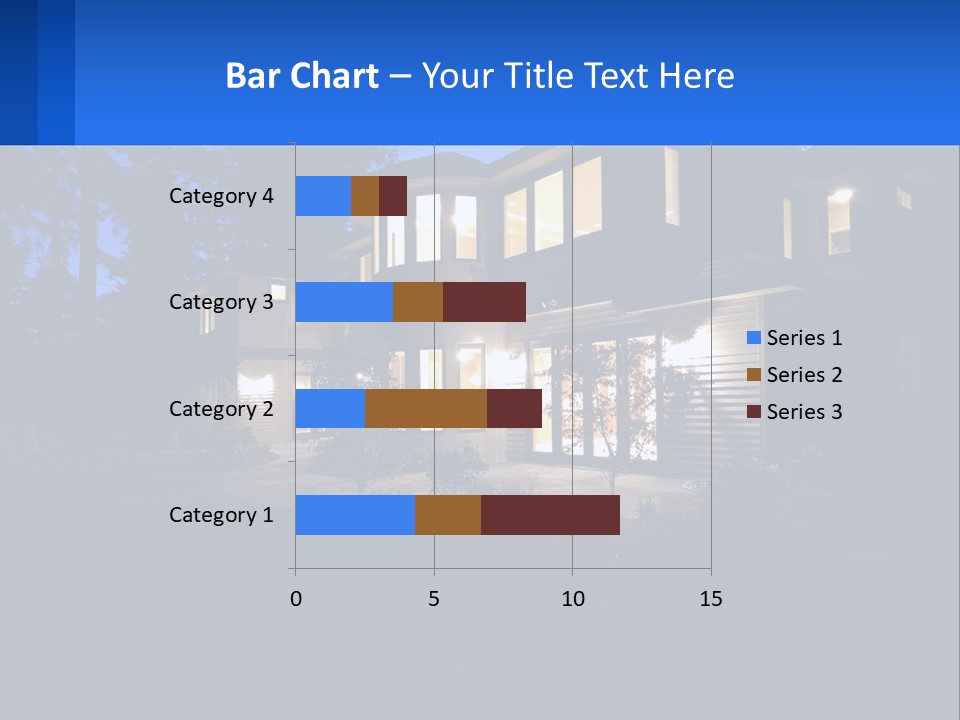 A House Is Lit Up At Night With The Words Name Of Presentation PowerPoint Template
