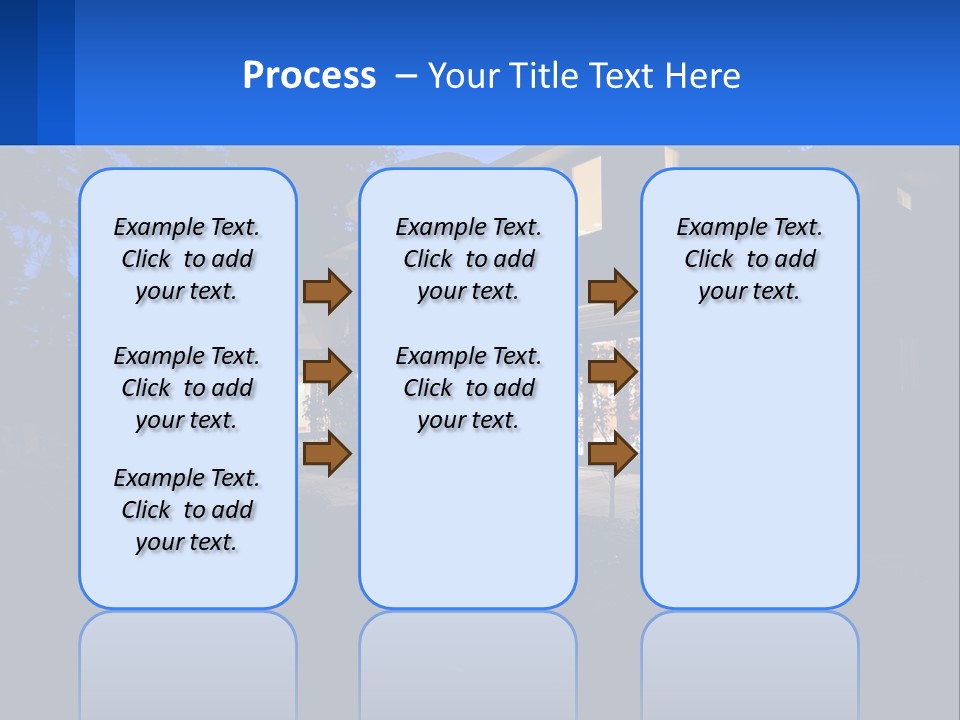 A House Is Lit Up At Night With The Words Name Of Presentation PowerPoint Template