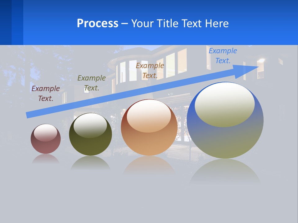 A House Is Lit Up At Night With The Words Name Of Presentation PowerPoint Template