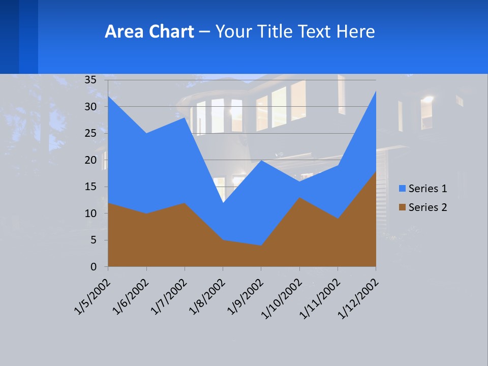 A House Is Lit Up At Night With The Words Name Of Presentation PowerPoint Template